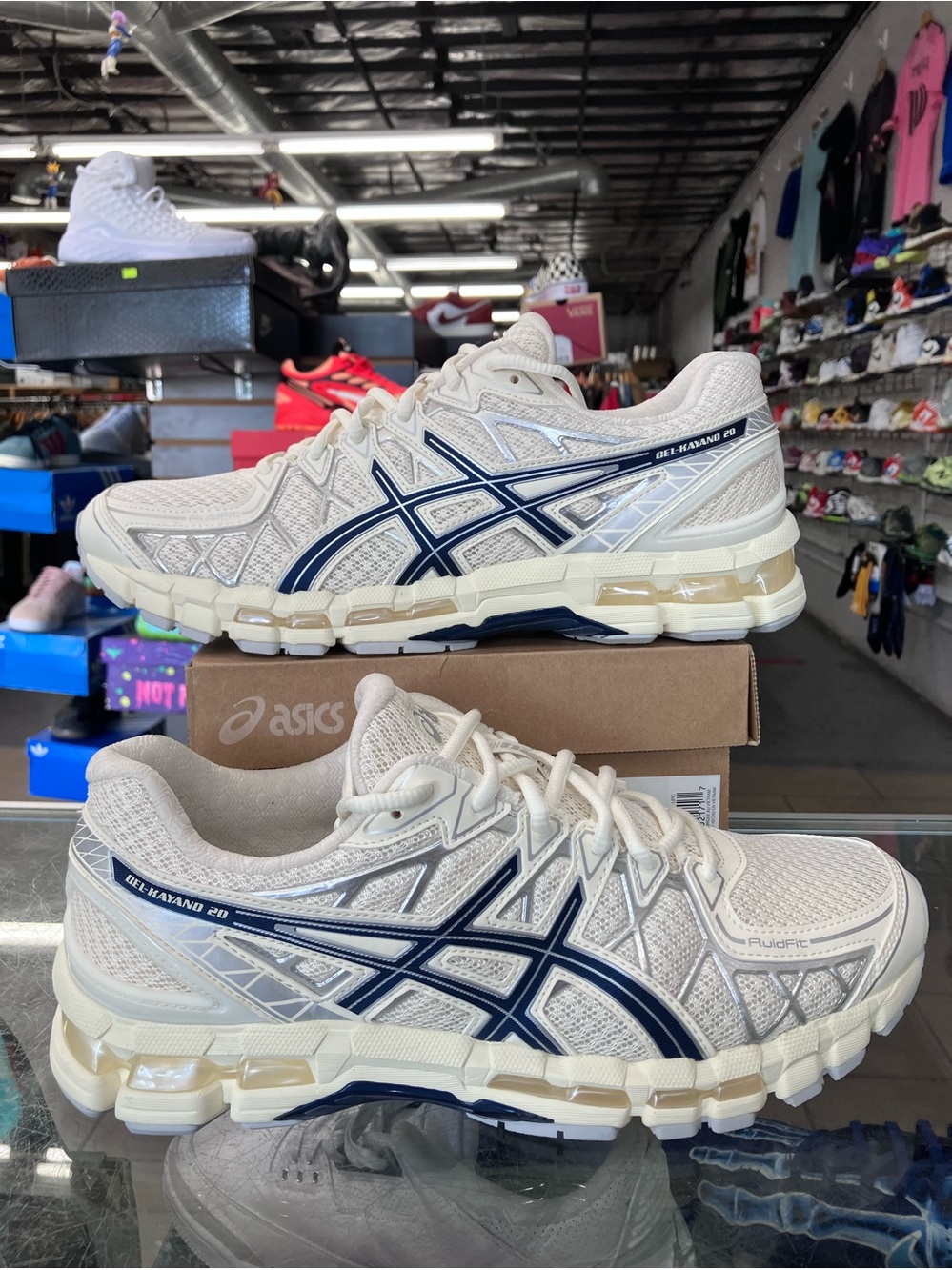 ASICS Gel-Kayano 20 Cream Independence Blue Size 10